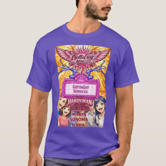 GottaGuy サービス アニメハンディマン ホームソリューション Tシャツ