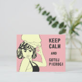 Gotujポーランドピエロギポーランドフード ポストカード (スタンド正面)