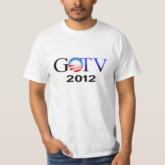 GOTVオバマ2012の投票を取り出す Tシャツ (正面)
