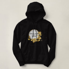 gouden opdruk met tekst パーカ