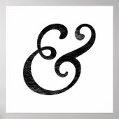 Goudy Old Style Italic Letterpress Black ポスター (正面)