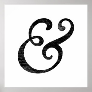 Goudy Old Style Italic Letterpress Black ポスター