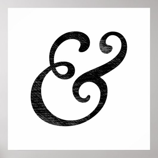 Goudy Old Style Italic Letterpress Black ポスター (正面)