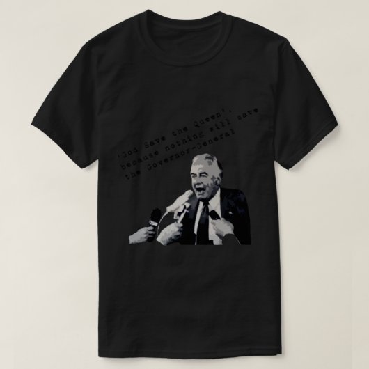 Gough Whitlam Tシャツ (デザイン正面)