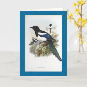 Gould - Bootanのカササギ カード (黄色い花)