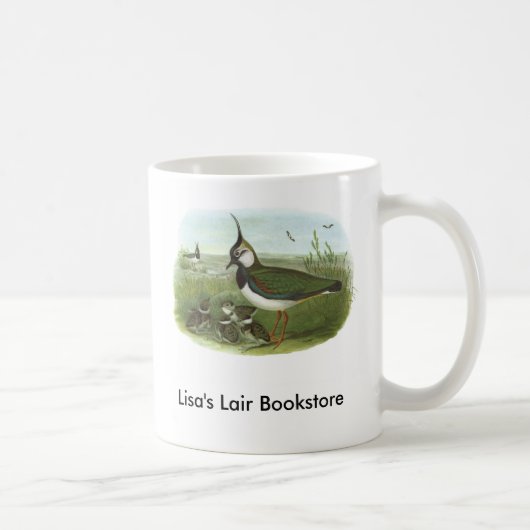 Gould - Lapwing - Vanellusのvanellus B/storeの広告宣伝 コーヒーマグカップ (右)