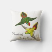 Gould Lorikeetの鳥の装飾用クッション クッション (裏面)