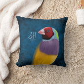 Gouldianのフィンチ クッション (ブランケット)