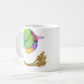 GouldianのフィンチMug* コーヒーマグカップ (正面左)