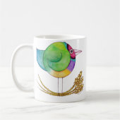 GouldianのフィンチMug* コーヒーマグカップ (左)
