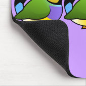 Gouldianの3匹のフィンチ マウスパッド (コーナー)