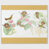 Gouldsのハチドリの包装紙 ラッピングペーパー (フラット)