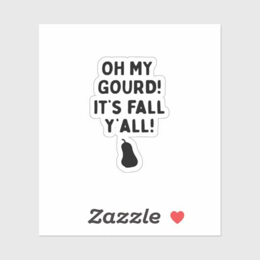 Gourd! It’s Fall Y’all! (HalloweenFall) シール (シート)