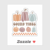 Gourd Vibes Funny Fall Pumpkins Sticker シール (シート)
