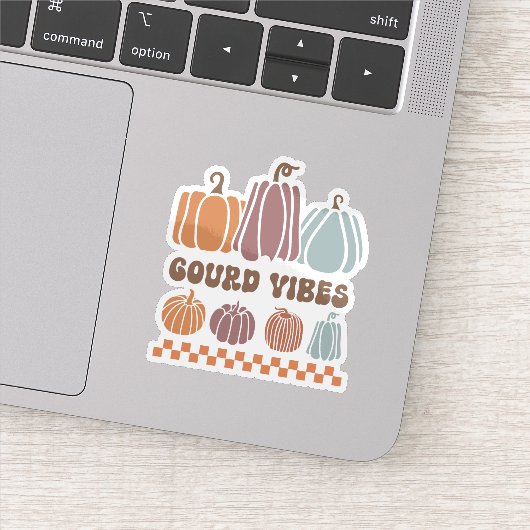 Gourd Vibes Funny Fall Pumpkins Sticker シール (詳細)