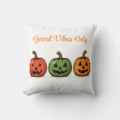 Gourd Vibes Only Halloween Pumpkins design クッション (正面)