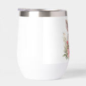 Gourde Cerf fleurs aquarelle sublimation (右面)