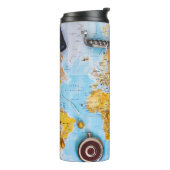 gourde voyage map monde earth タンブラー (回転左)