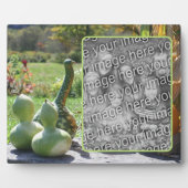 GourdsとPumpkins秋自分の写真を追加 フォトプラーク (正面)