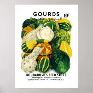Gourdsシードパケットラベル ポスター