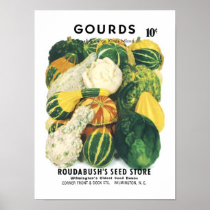 Gourdsヴィンテージシードパケット ポスター