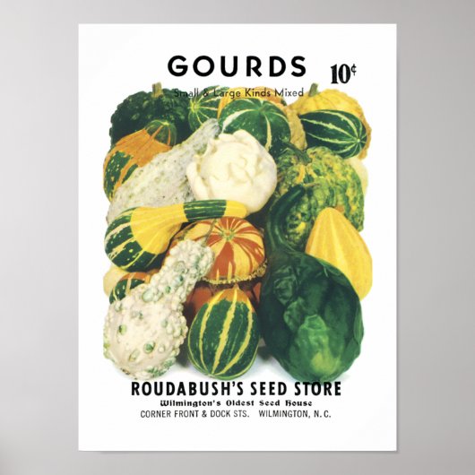 Gourdsヴィンテージシードパケット ポスター (正面)