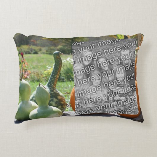 Gourds And Pumpkins秋写真の追加 アクセントクッション (正面)