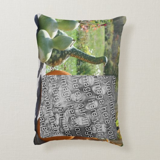 Gourds And Pumpkins秋写真の追加 アクセントクッション (裏面(縦))