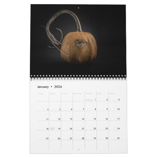 Gourds No 15色版 カレンダー (1月 2026)