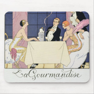 Gourmands 1920-30年(pochoirのプリント) マウスパッド