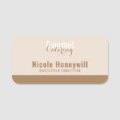 Gourmet Catering 名札 (正面)