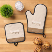 Gourmet Catering  鍋つかみ&鍋敷きセット (トップダウン)