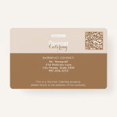 Gourmet Catering Company Badge バッジ (裏面)