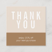 Gourmet Catering Square 割引カード (正面)