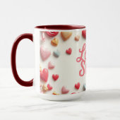 Gourmet Chocolate Valentine "Love Is Sweet" マグカップ (左)