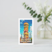 Gourmet Hamburger Shop Business Card Template 名刺 (スタンド正面)