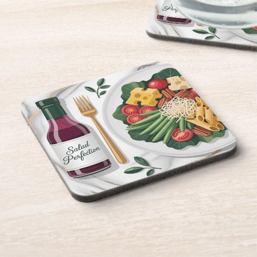  Gourmet Salad Plastic Coaster Set コースター (左側)