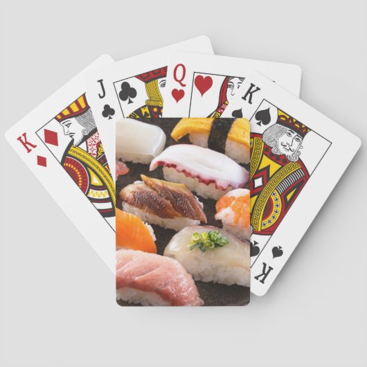 Gourmet Sushi Plate with Delicate Cuts トランプ (裏面)