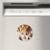 Gouttes Dorées - Art Liquide Luxe - Magnet マグネット (インサイチュ (食洗機))