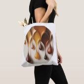 Gouttes Dorées - Art Liquide Luxe - Tote bag トートバッグ (クローズアップ)