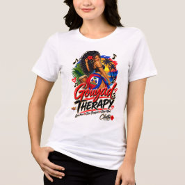 Gouyad Therapy - ハイチ女性のためのGouyadセラピーTシャツ トライブレンドＴシャツ