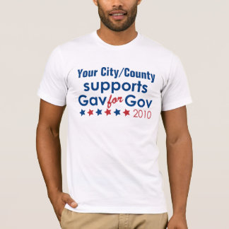 Govのためのあなたの都市または郡サポートGav Tシャツ