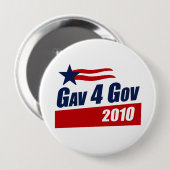Gov 2010年のためのGav 缶バッジ (正面&裏面)