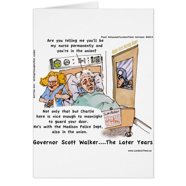 Gov Scott Walker風刺おもしろい的なギフトTeeなど (正面)
