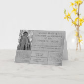 Gov William Bradford collage カード (黄色い花)