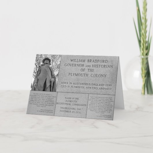 Gov William Bradford collage カード (正面)