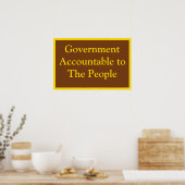 Government Accountable ポスター (キッチン)