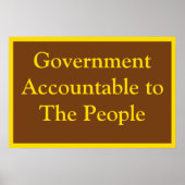 Government Accountable ポスター (正面)