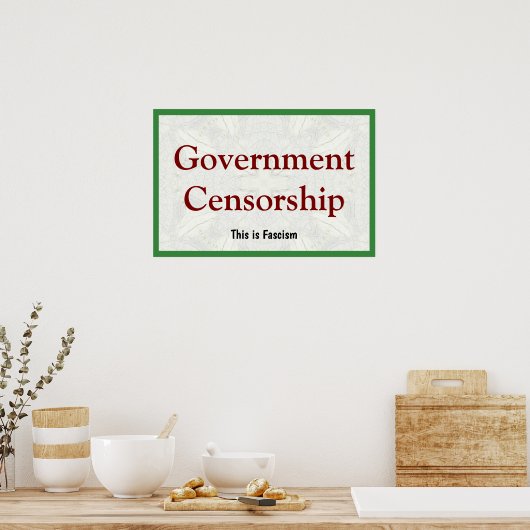Government Censorship ポスター (キッチン)