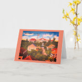 Government House,ナッソー,バハマヴィンテージ写真 カード (黄色い花)